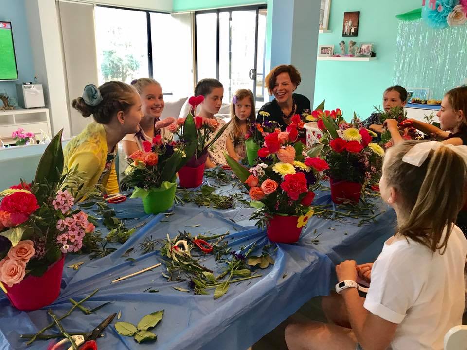 Flower Design School Birthday Party